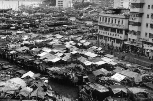 Shau Kei Wan typhoon shelter in 1966. (Provided by Mr Ko Tim Keung)